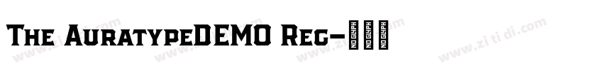 The AuratypeDEMO Reg字体转换